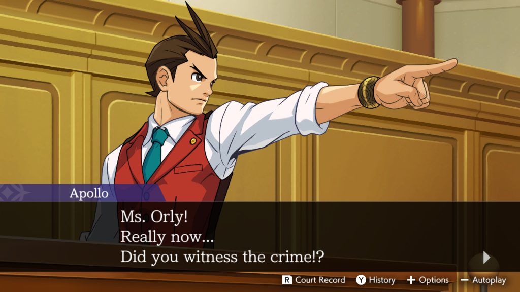 Screenshot 01 from Apollo Justice: Ace Attorney Trilogy.